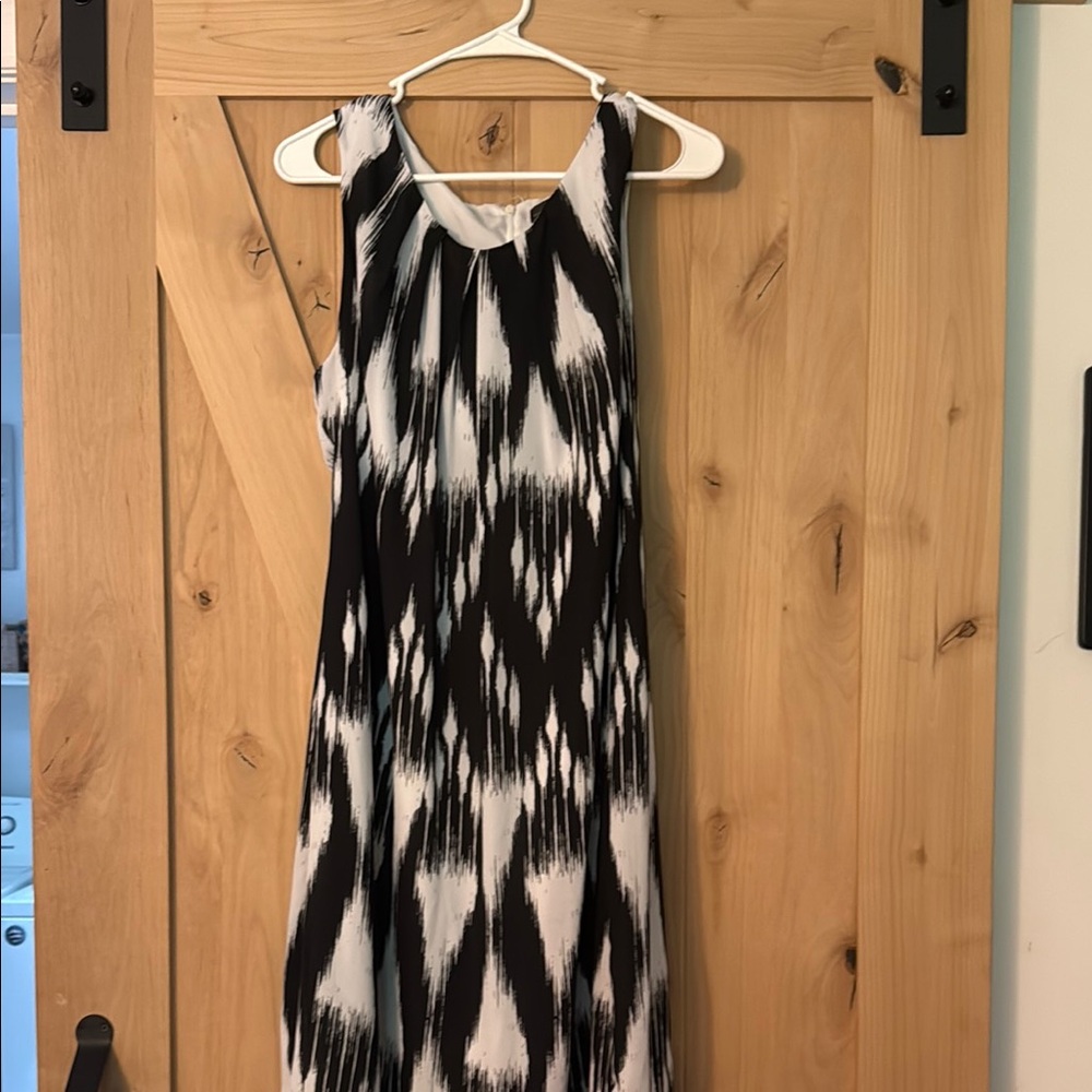 Black and White Patterned Dress
